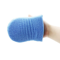 2/4pcs Soft Microfiber Car Waxing Applicator Mitts Polishing Sponge Finger Wax Foam Washing Pad Auto Detailing Cleaning Tools