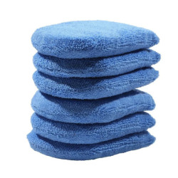 2/4pcs Soft Microfiber Car Waxing Applicator Mitts Polishing Sponge Finger Wax Foam Washing Pad Auto Detailing Cleaning Tools