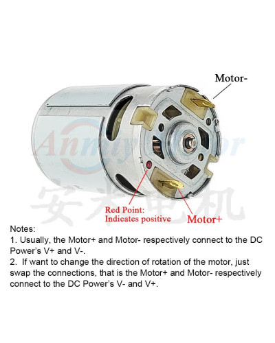 RS550 Electric Saw Motor DC 21V 18V 8 / 14 Teeth 10.8 10.0 8.5 8.2mm R