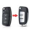 KEYYOU 3 Button Modified Flip Folding Remote car Key Shell Case for Ford Focus 2 3 mondeo Fiesta C Max S Max Galaxy Mondeo key