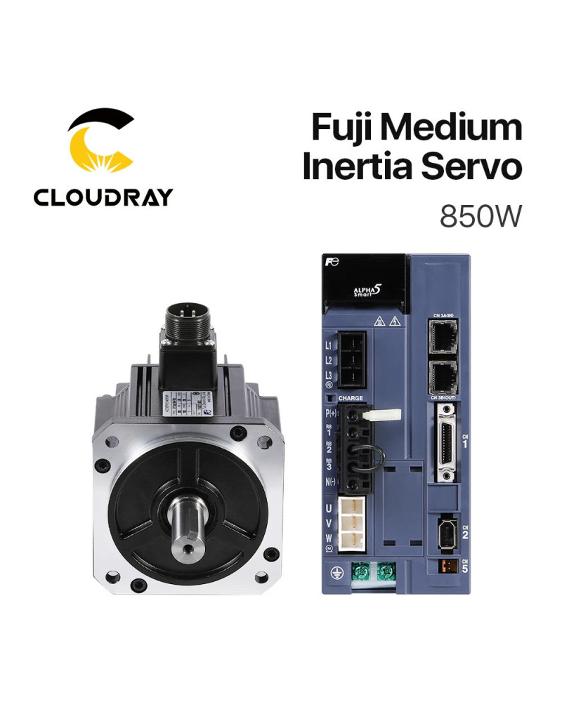 Cloudray Fuji Servo Motor Driver Kits 850W AC 14.01N.m 1500r/min GYL85