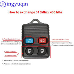 Jingyuqin Car Key Transit Keyless Entry Fob 315/433MHz For Ford Focus Complete Escape Remote Control Circuid Board CWTWB1U345