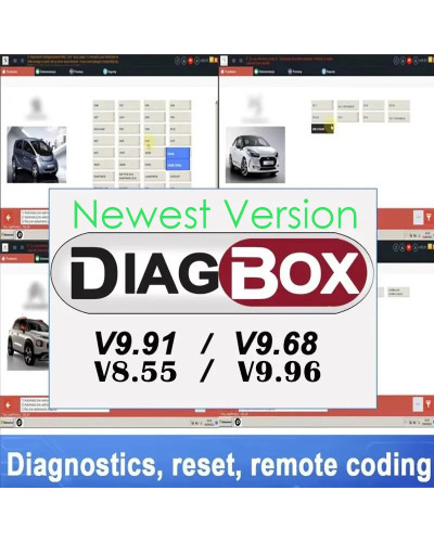 Lexia3 Diagbox V9.91 v9.68 diagnosis V7.83 PP2000 V48/V25 Lexia-3 For 