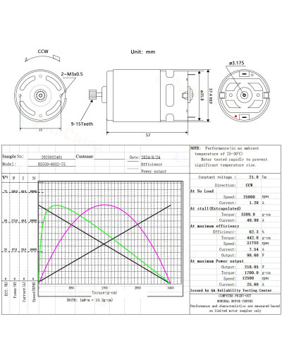 RS550 9/11/12/13/14 Teeth DC ELectric Motor 10.8V/12V/14.4V/16.8V/18V/