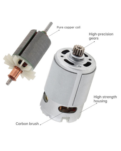 RS550 9/11/12/13/14 Teeth DC ELectric Motor 10.8V/12V/14.4V/16.8V/18V/