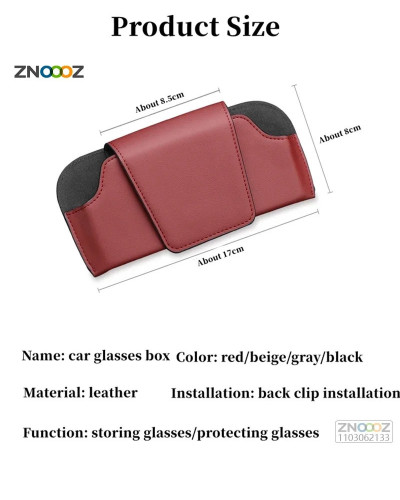 Car Glasses Case Auto Sun Visor Holder Sunglasses Clip For MG Rx5 Marv