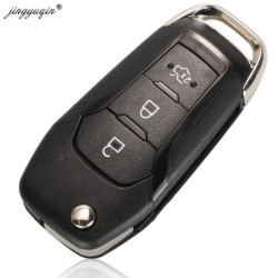 jingyuqin Flip Remote Key Fob ID49 433Mhz DS7T-15K601-B /EB3T-15K601-BA For Ford F150 Ranger Galaxy S-Max KA+ Mondeo V