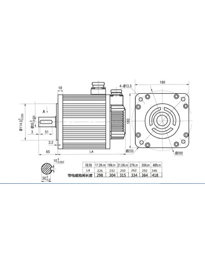 180ST-M48015 380V 7.5KW AC Servo motor 1500RPM 48N.M. 7500W Three-Phas