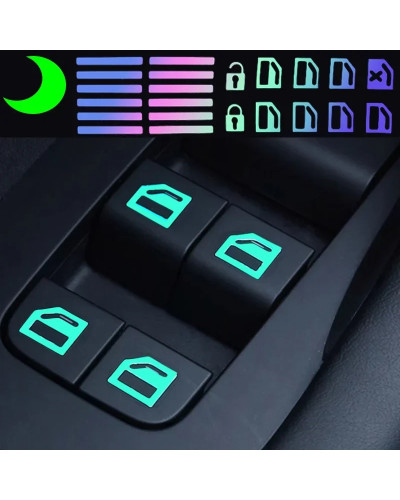 Car Window Lift Luminous Switch Button Sticker FOR Morris Garages MG 6