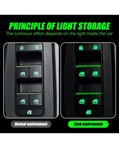 Car Window Lift Luminous Switch Button Sticker FOR Morris Garages MG 6