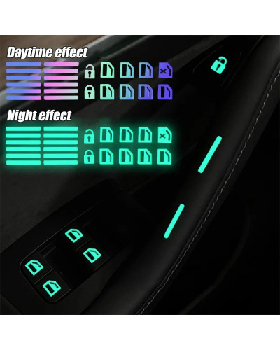 Car Window Lift Luminous Switch Button Sticker FOR Morris Garages MG 6