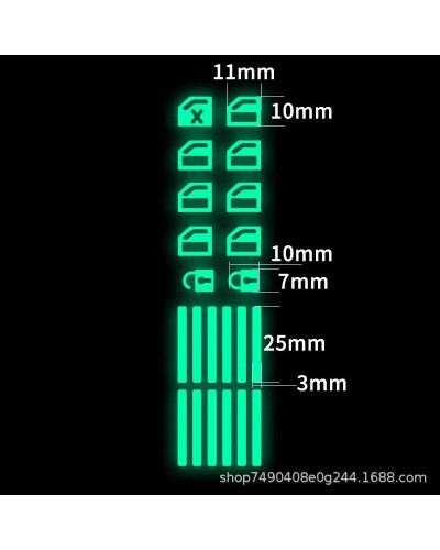 Car Window Lift Luminous Switch Button Sticker FOR Morris Garages MG 6