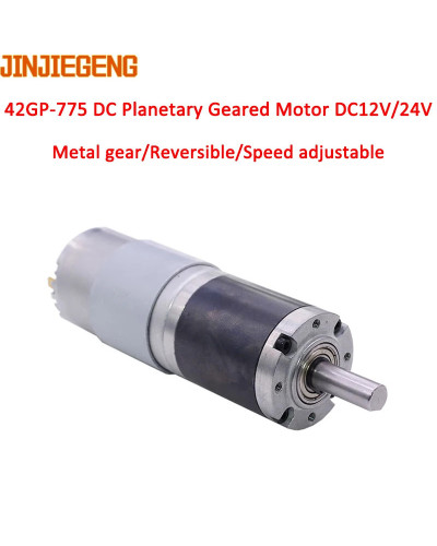 12V24VDC Low Speed Long Life Super Powerful Torque 42mm Planetary Gear