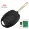 jingyuqin Remote Car Key For Ford Mondeo Focus Fusion Fiesta Galaxy Transit 3 Buttons Fob 315/433MHz 4D60 ID63 Chip Full Key