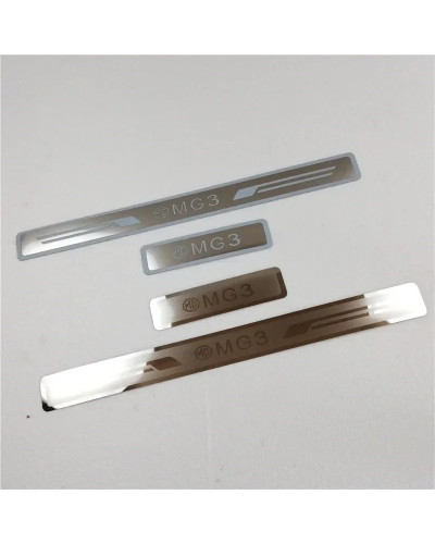 For MG 3 2010-2017 Ultra-thin stainless steel car threshold guard plat