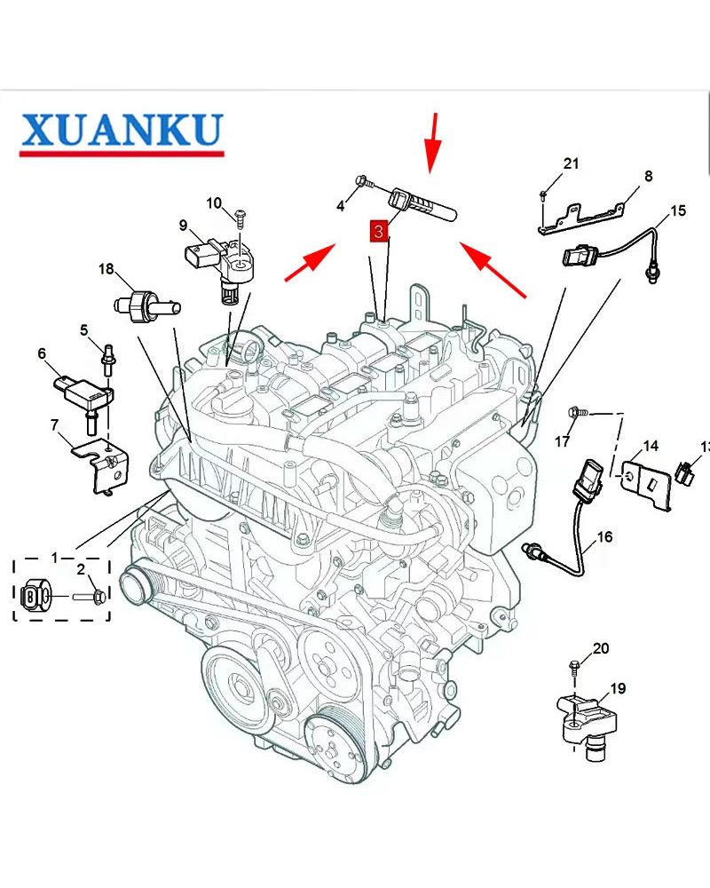 For SAIC MG I6 RX5 I5 360 MG ZS MG6 GS HS engine crankshaft position s