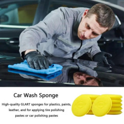 Car Wax Applicator Pads Soft Polishing Kit Vehicle Care Hand Cleaning Detailing Tool High Density Sponge For Auto Motorcycle