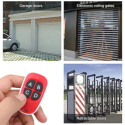 Télécommande universelle sans fil pour porte de garage, 433.92MHz, code de copie, duplicateur, porte-clés, 433 Z successifs