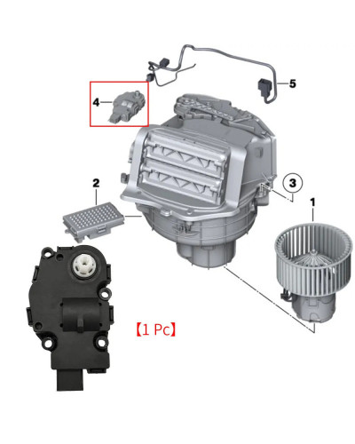 For BMW F10 F06 F07 F02 Car Hvac Evaporator Air Heater Actuator Flap M