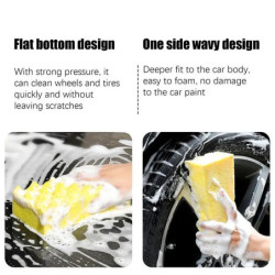 Big Sponges For Car Washing Wavy Shaped Absorbent Car Wax Applicator Scratch-resistant Portable Wheel Sponge For Bathroom Motorc