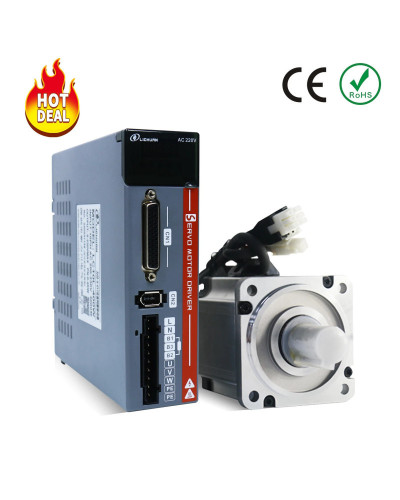 Lichuan 220V 3000RPM IP65 AC Servo Motor Drivers Kit A5 200W 400W 600W