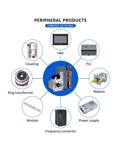 Lichuan 220V 3000RPM IP65 AC Servo Motor Drivers Kit A5 200W 400W 600W