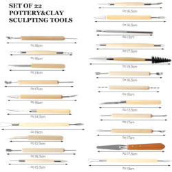 Clay Tools Set Sculpting Kit Sculpt Smoothing Wax Carving Pottery Ceramic Tools Polymer Shapers Modeling Carved Tool Sculpture