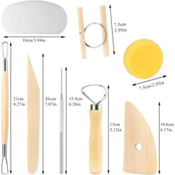 Clay Tools Set Sculpting Kit Sculpt Smoothing Wax Carving Pottery Ceramic Tools Polymer Shapers Modeling Carved Tool Sculpture