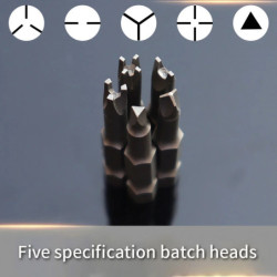 STONEGO 5/7/13Pcs 5-13 Piece 50mm Specialty Screwdriver Bit Set, Y-Type Triangle Cross 3-Point Screwdriver Tool Accessories