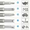 STONEGO 5/7/13Pcs 5-13 Piece 50mm Specialty Screwdriver Bit Set, Y-Type Triangle Cross 3-Point Screwdriver Tool Accessories