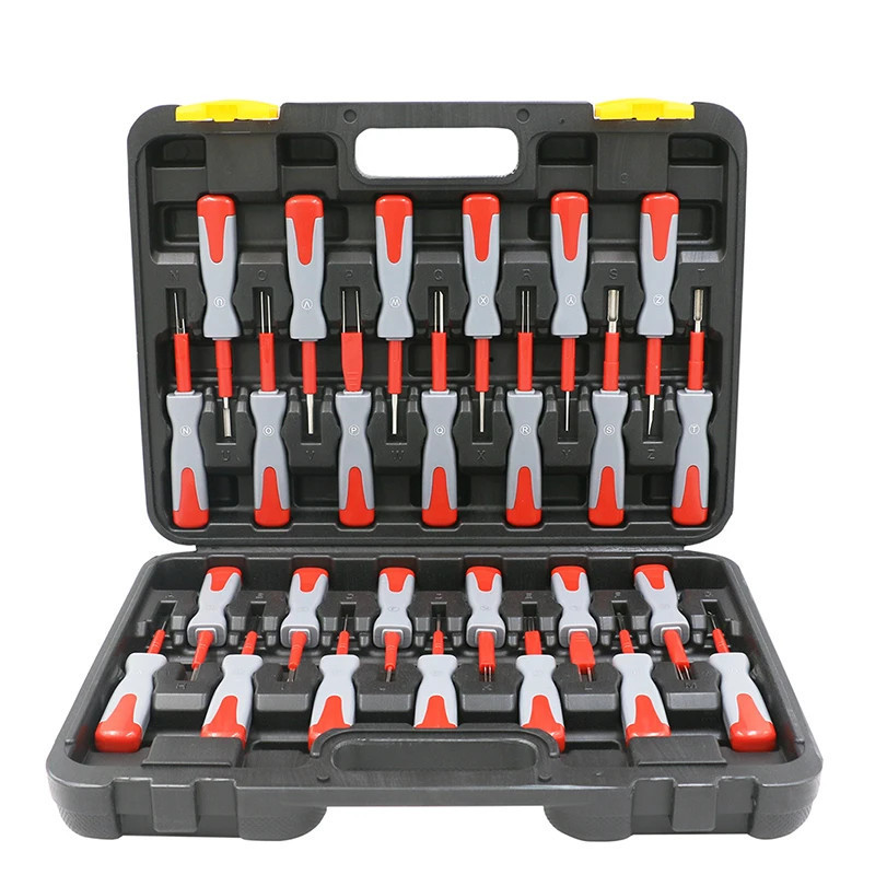 Universal Automotive Terminal Removal Tool Set,26-Pcs Kit Release Tool Car Electrical Wiring Connector Pin Extractor