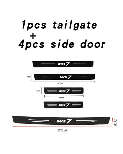 Car Sill pedal Rear Bumper Protection Stickers for MG7 Motors MG ZS GS