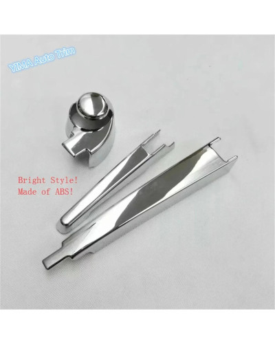 ABS Chrome Rear Tail Window Glass Wiper Nozzle Protection Cover Trim F