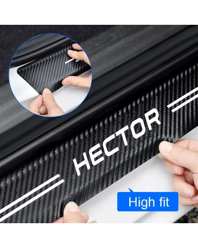 Car Door Sill Plate Protector Stickers for MG Hector Motors MG ZS GS M