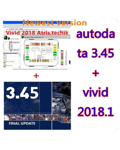 Hot AutoData 2024 latest 3.45 Car Software + Vivid Workshop Data Atris