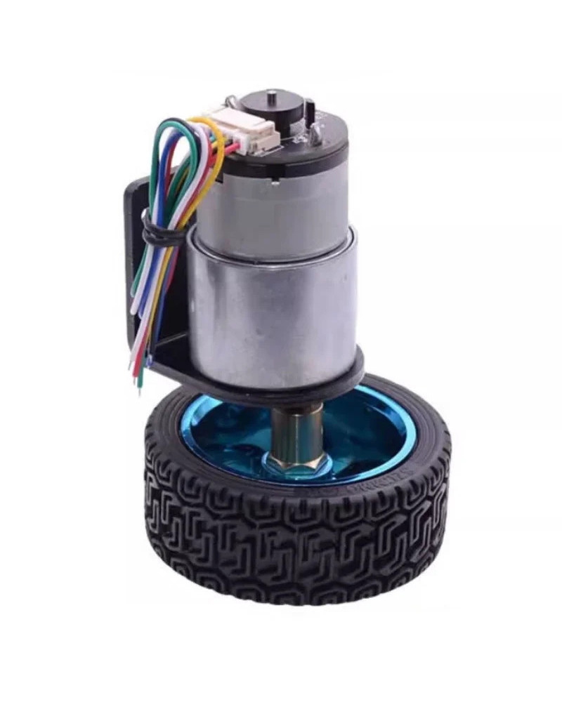 6V12V24V JGB37-520 Smart/Intelligent Car Chassis Kit DC Motor+Tyre+Bra