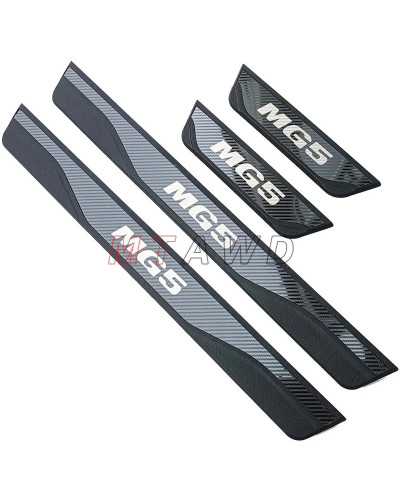 For MG 5 MG5 Accessory 2025 2024-2020 Stainless Carbon Car Door Sill K