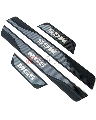 For MG 5 MG5 Accessory 2025 2024-2020 Stainless Carbon Car Door Sill K