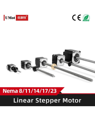 Nema 8 11 14 17 Hybrid Micro Leadscrew Screw Stepping Linear Stepper M