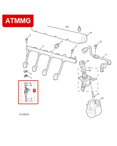 ATMMG For SAIC MG5 MG6 HS RX5 GT MG ONE new 1.5T engine fuel injector 