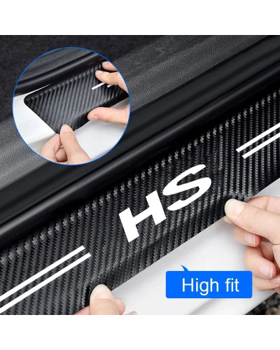 Car Carbon fiber Door Sill Welcome Pedal for MG HS Motors MG ZS GS MG5