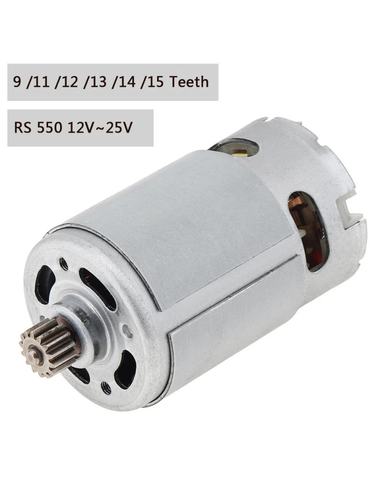 RS550 DC Motor 12V 14.4V 16.8V 18V 25V Micro Engine Electric Motors wi