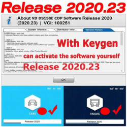 Unlimited 2021.11 Newest Keygen 2020.23 23 Vd Ds150e Cdp Software For Tnesf Delphis Orpdc TCS Support 2021 Years Model Car Truck