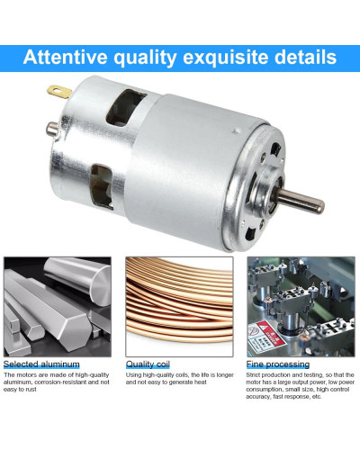 775 DC Motor 12V 3000-15000RPM High Speed Large Torque Motor for Small