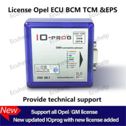 I/O Prog add new license Opel ECU BCM TCM EPS Combination of K-line an