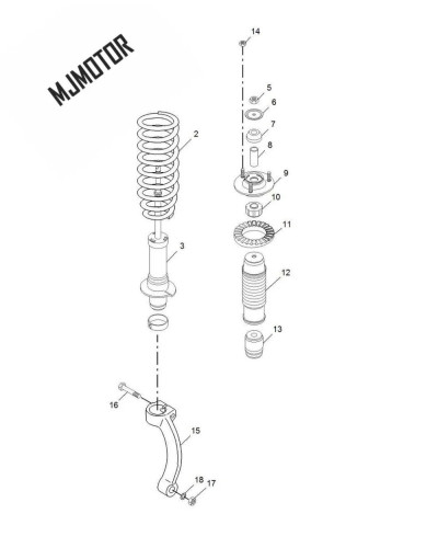 1pc Shock absorber assy. Front Left and Right for Chinese SAIC ROEWE W