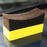 1-2Pcs Tire Contour Dressing Applicator Pads Gloss Shine Color Polishing Sponge Wax U-Shape Compound Sponge Waxing EVA Block