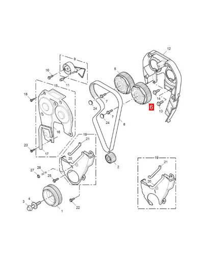 Original New intake camshaft gear timing gear intake phaser exhaust ph