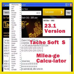 TachoSoft Mileage Calculator 23.1 TachoSoft Mileage Counter Calculation Software V23.1 With License Digital Odometer Calculators