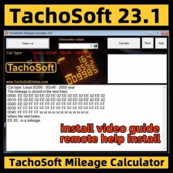 TachoSoft Mileage Calculator 23.1 TachoSoft Mileage Counter Calculation Software V23.1 With License Digital Odometer Calculators